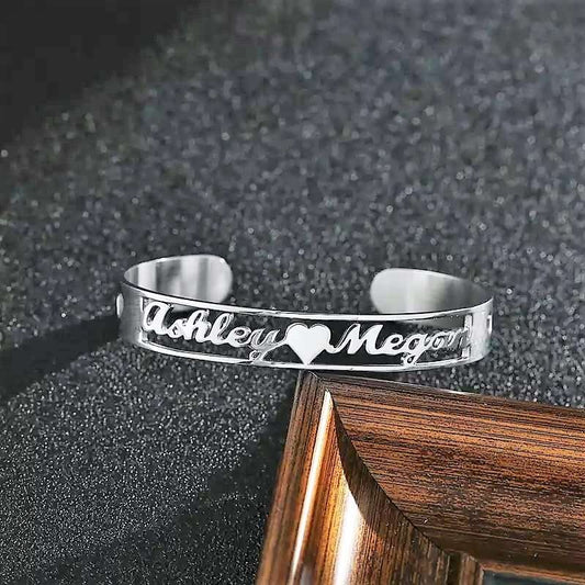 personalized-custom-two-names-cuff-bangle-nameplate-bracelet-silvergift-for-couple
