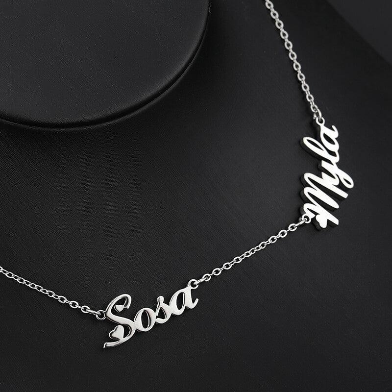 Custom-Multiple-Names-Necklace-Personalized-Gift-For-Moms-Silver