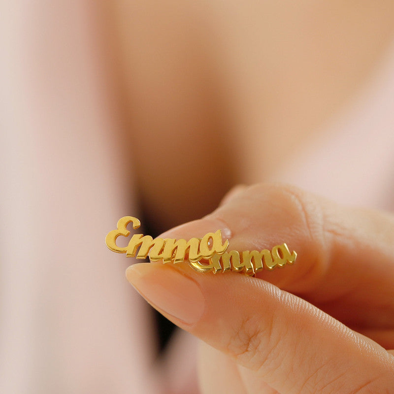 Gold-Personalized-Custom-Name-Stud-Earrings-For-Women-Customize-Initial-Cursive-Nameplate-Earing-Studs