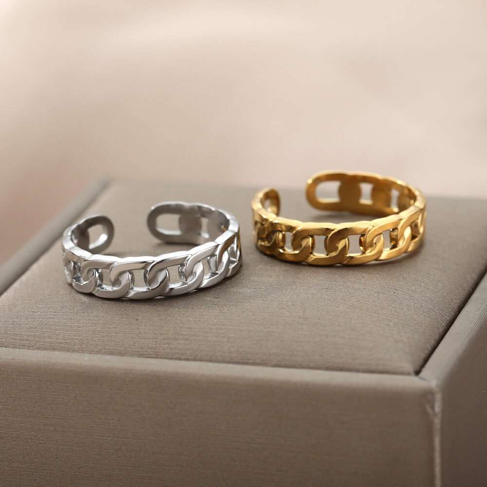 Delicate-Goldl-Chain-Rings-For-Women-Retro-Adjustable-Ring-Trendy