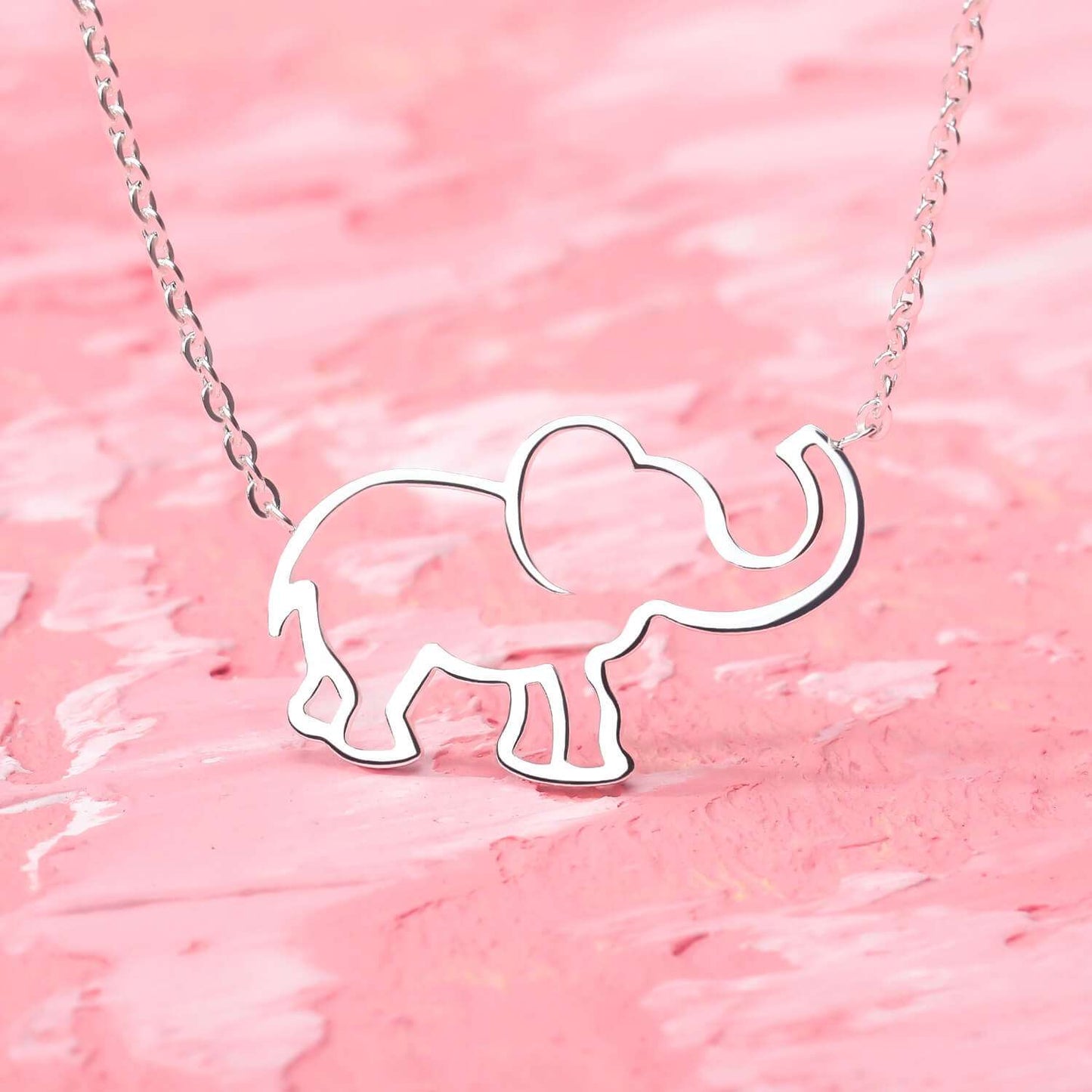 Elephant-pendant-animal-necklace-women-silver-layering-jewelry