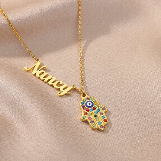 Gold-Hand-Name-Necklace-with-Evil-Eye-Personalized-Crystals-Hamsa-Jewelry
