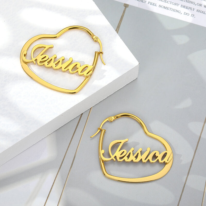 Gold-Name-Hoop-Earrings-Casual-Personalized-Jewelry-Girls-Gift-Idea