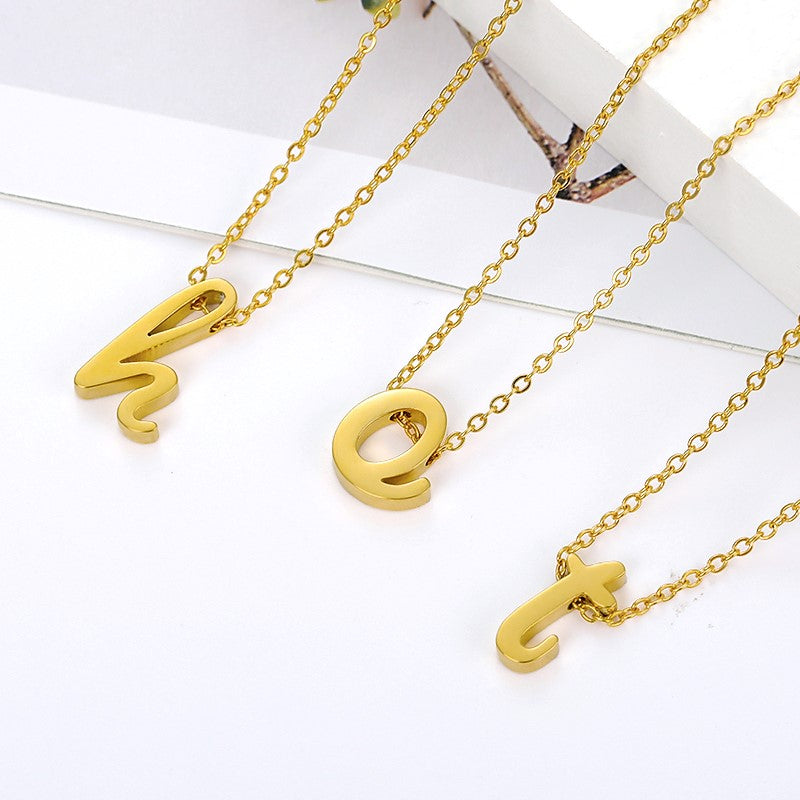 Personalized-lowercase-l-initial-letter-Pendant-Necklace-Gold-gift-girlfriend
