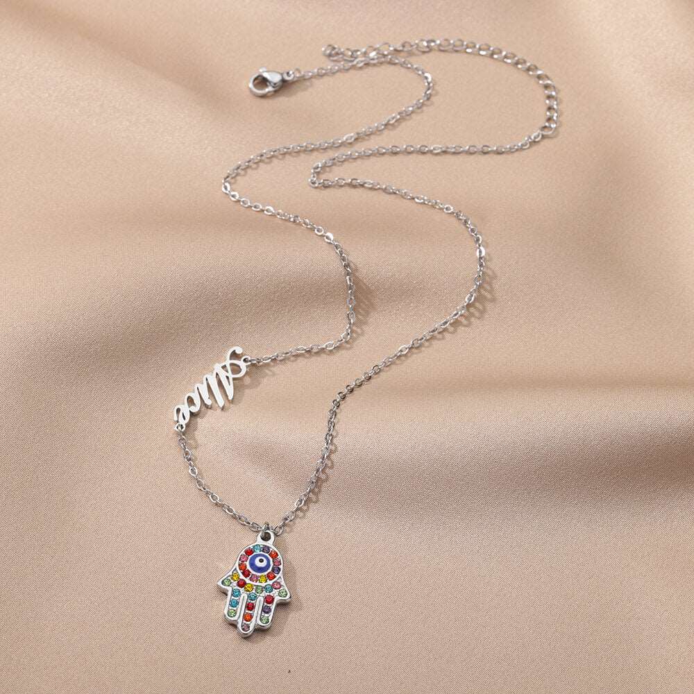 Silver-Hand-Name-Necklace-with-Evil-Eye-Personalized-Colorful-Hamsa-Jewelry