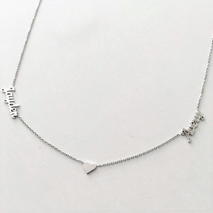Silver-Two-Name-Necklace-with-Heart-Kids-Dainty-Personalized-Jewelry-Family-Mother-Day-Gift-Double-Name