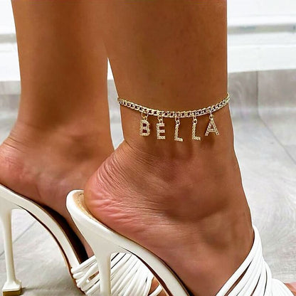 Uppercase-Initial-Letter-Anklets-For-Women-H-Letters-Butterfly-Anklet-Summer-Beach-Jewelry-Gift-Free-Shipping