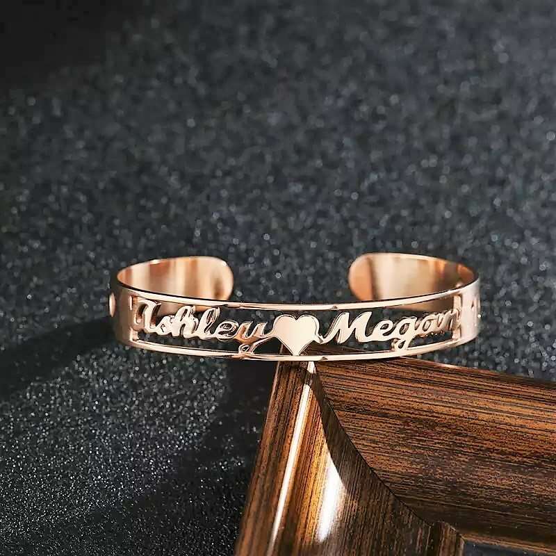 personalized-custom-two-names-cuff-bangle-nameplate-bracelet-rose-gold-gift-for-couple