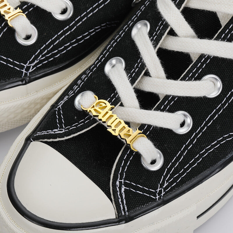 Personalized Name Shoelace Decoration Charms For Converses with Name in 18K gold waterproof and tarnish free