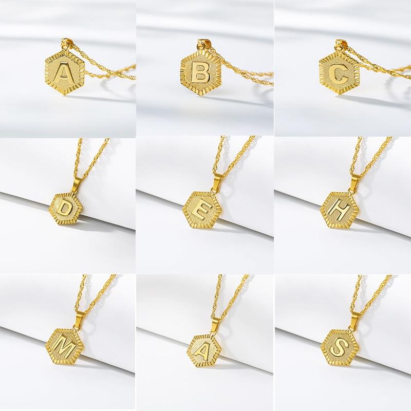 stylish Initial Necklace (Letters A to L) for women in gold rose gold and silver color (Free shipping) | Simply Bo