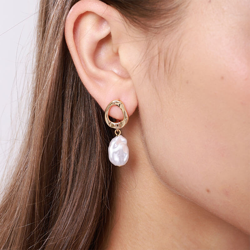Chic-Pearl-Drop-Earrings-For-Women-trendy-Jewelry-Gold