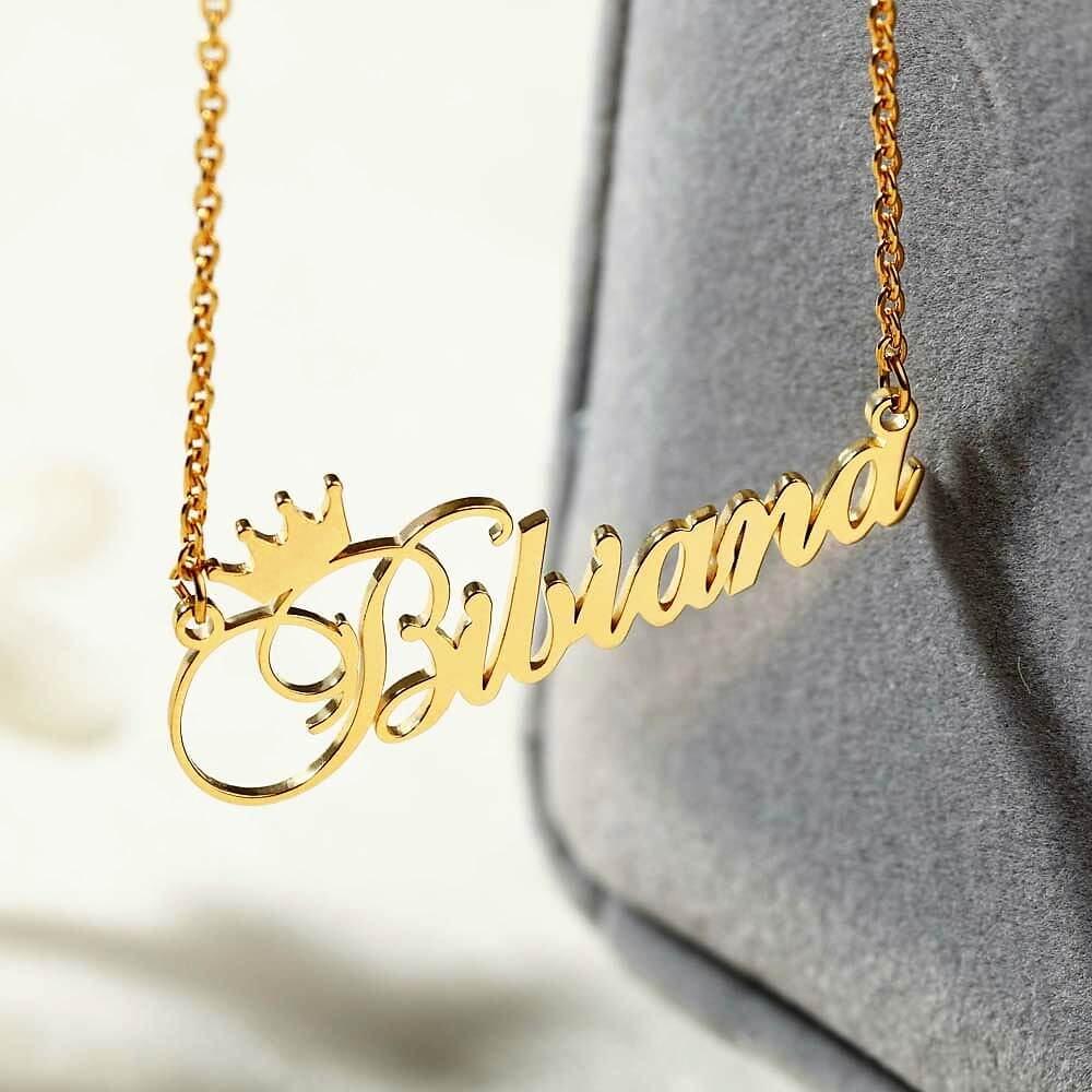 Custom-Necklaces-Crown-Personalized-Nameplate-Jewelry-Personality-Gift-Idea-Gold