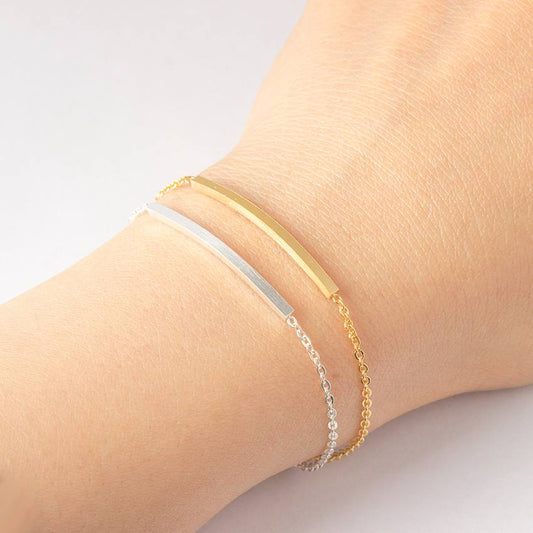 simple bracelet stack thin bar bracelet jewelry for women in silver and gold bo trendy jewelry