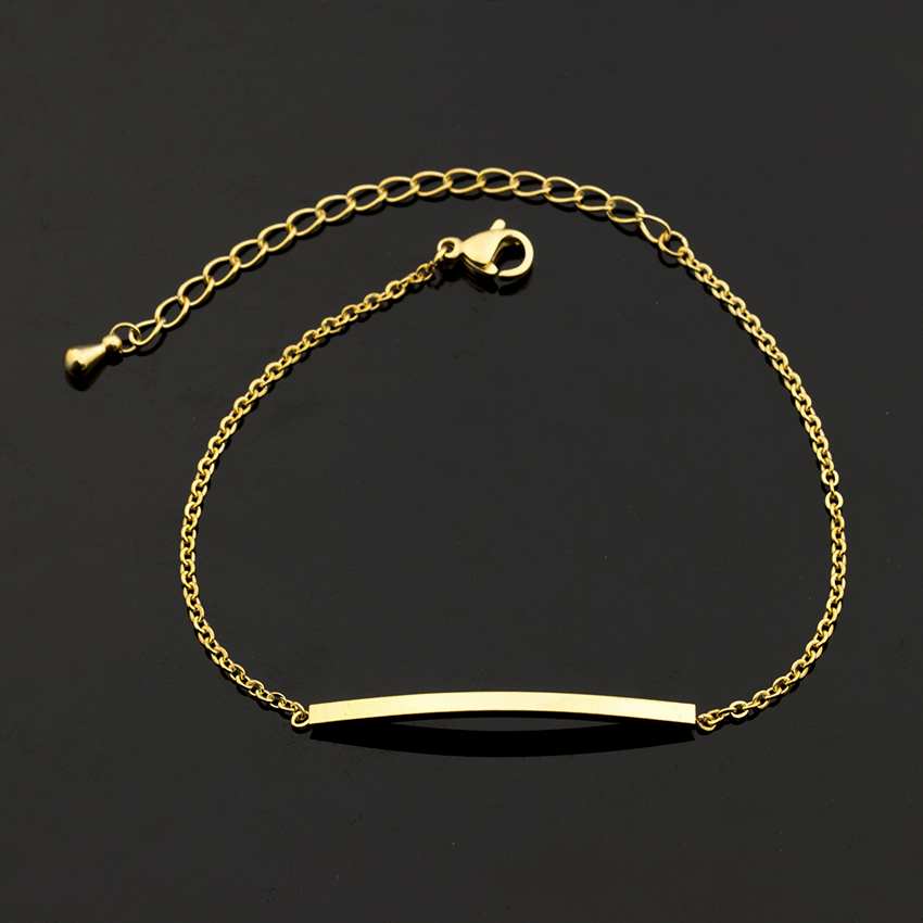 simple bracelet stack thin bar bracelet jewelry for women in gold bo trendy jewelry