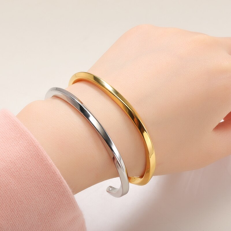 Simple-Irregular-Wist-Open-Gold-Silver-STacking-Bracelet-Bangle-For-Women-Trendy-Jewelry