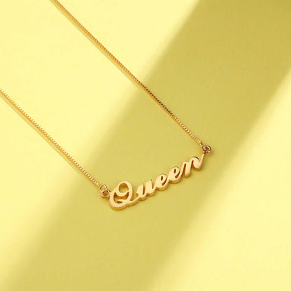 Box Chain Name Necklace