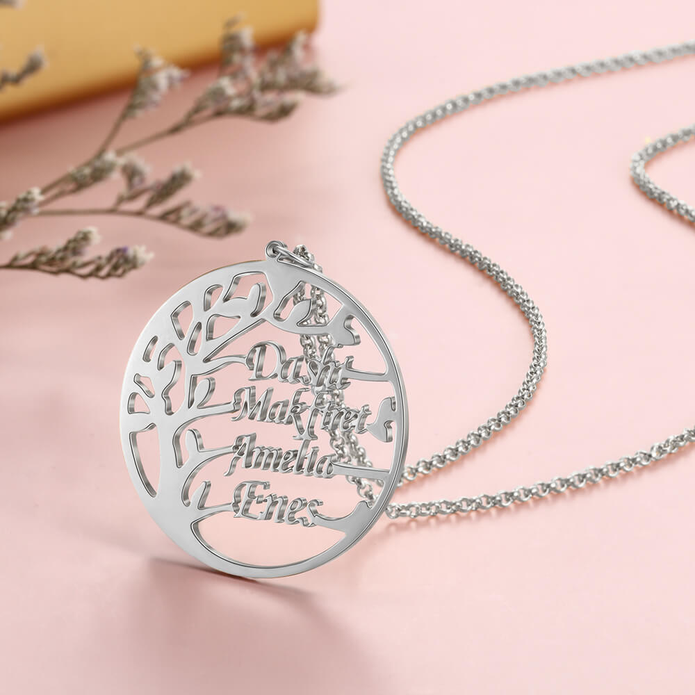 custom-family-tree-names-pendat-necklace-for-moms-Silver-jewelry