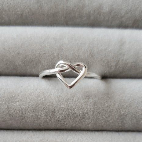 Infinity Heart Knot Ring