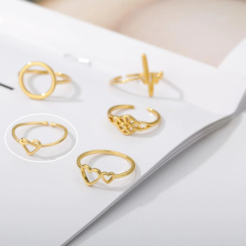 Simple Infinity Knot Ring jewelry for women in gold with Free shipping - Simply Bo