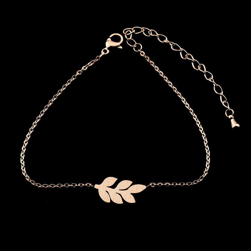 stylish Leaf Bracelet for women in gold rose gold and silver color (Free shipping) | Simply Bo