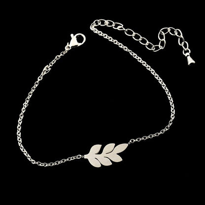 stylish Leaf Bracelet for women in gold rose gold and silver color (Free shipping) | Simply Bo