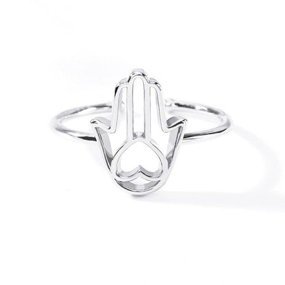 Hollow Hand Ring jewelry for women in gold rose gold and silver with Free shipping - Simply Bo