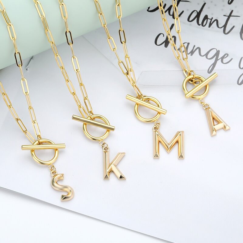 toggle-clasp-initials-letters-necklaces-women-gold-custom-necklace